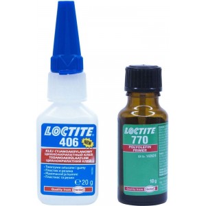Набор клеевой для полиолефинов и жирных пластмасс (LOCTITE 406 20 гр + LOCTITE 770 10 мл), шт